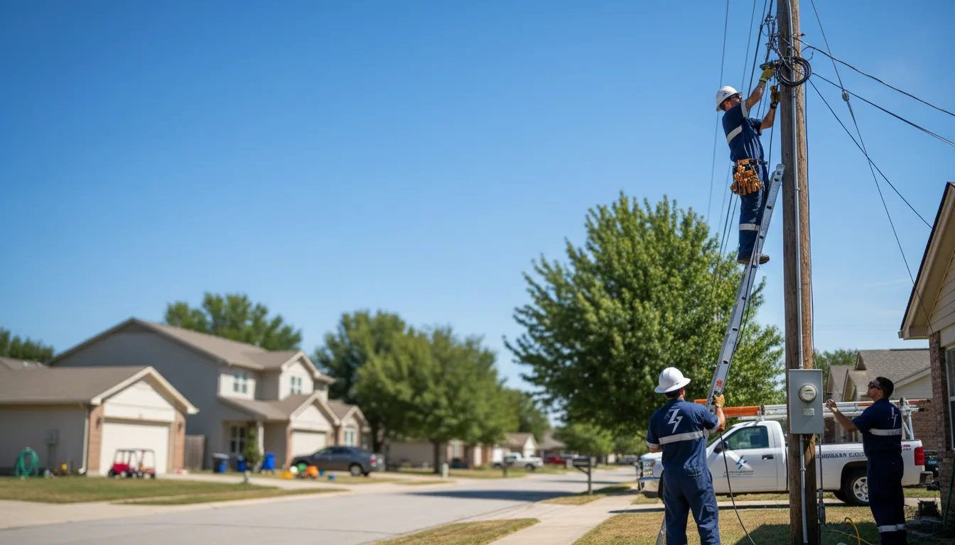 Residential electrician providing installation services in Hampton, VA